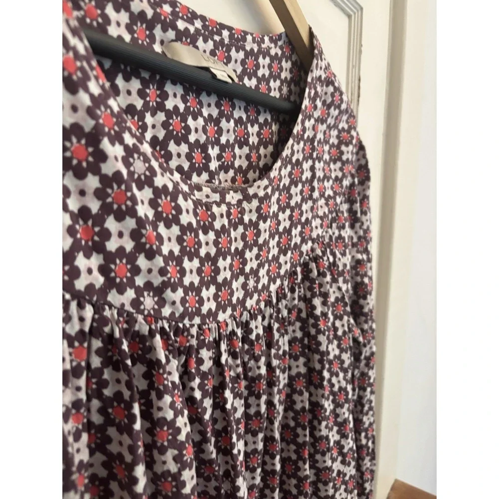 LOFT purple floral